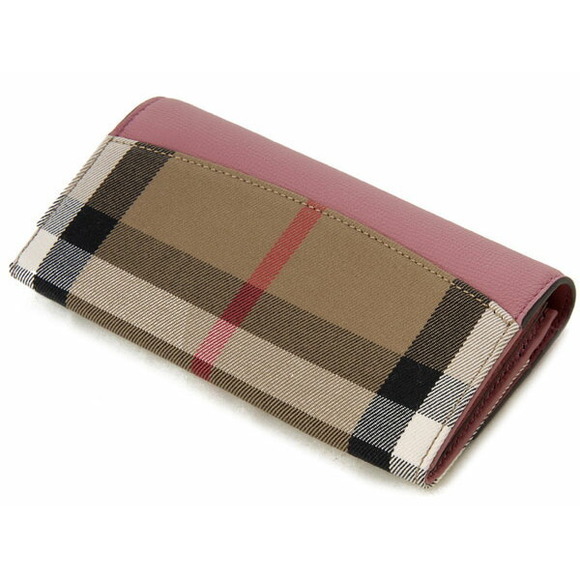 Burberry long wallet House Check leather mauve pink - Picture 2 of 3